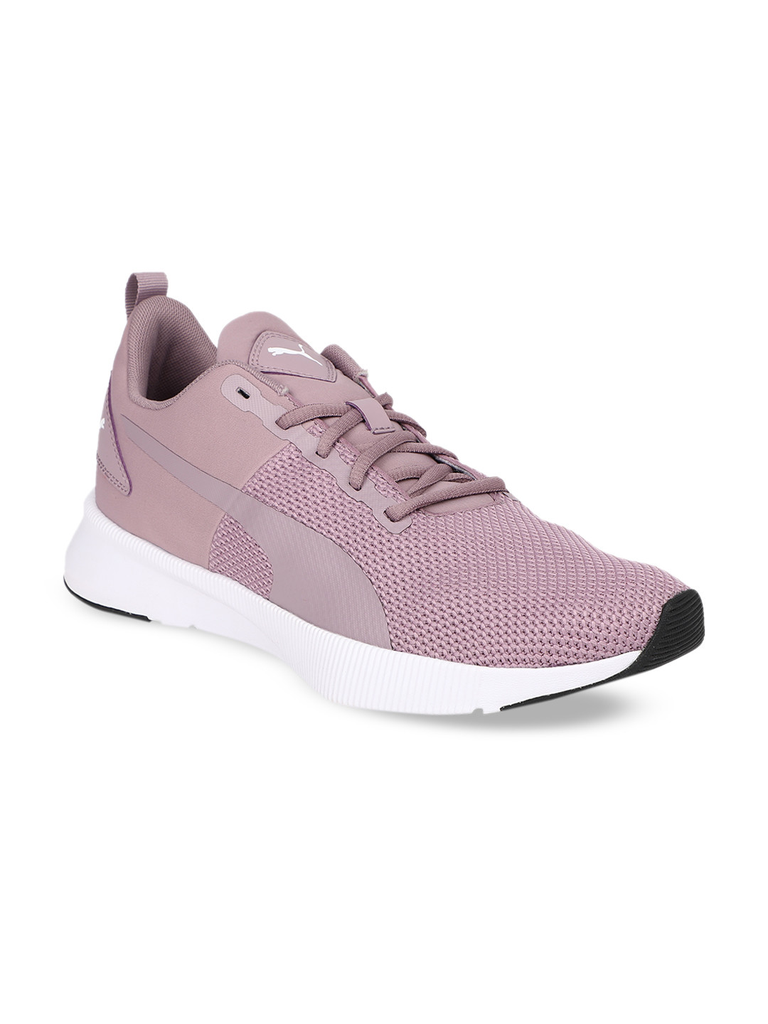 purple running shoes