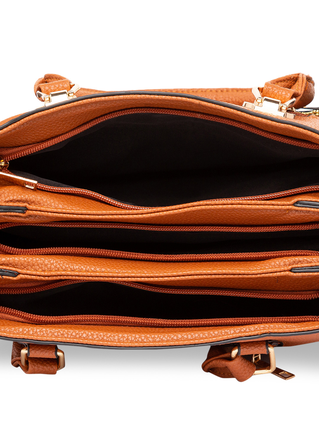 Buy Satchel Bags Brown Solid Shoulder Bag Handbags for Women 8758519