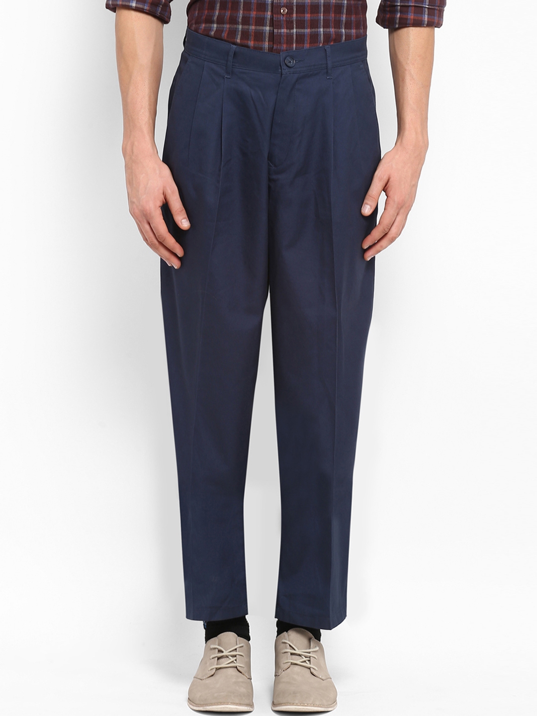 blue formal trousers