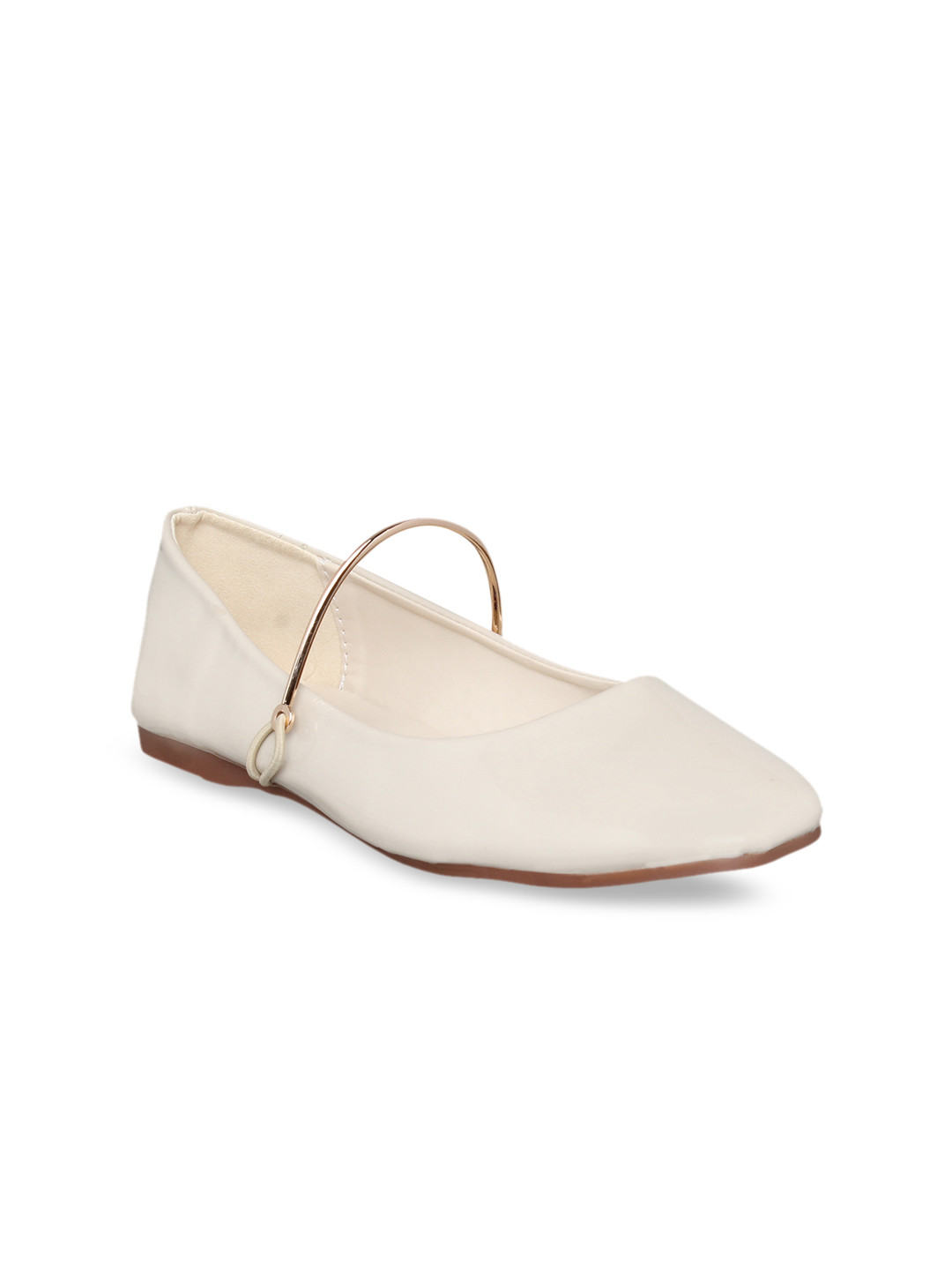 Buy MSC Women Cream Coloured Solid Flats Flats for Women 8788511 Myntra