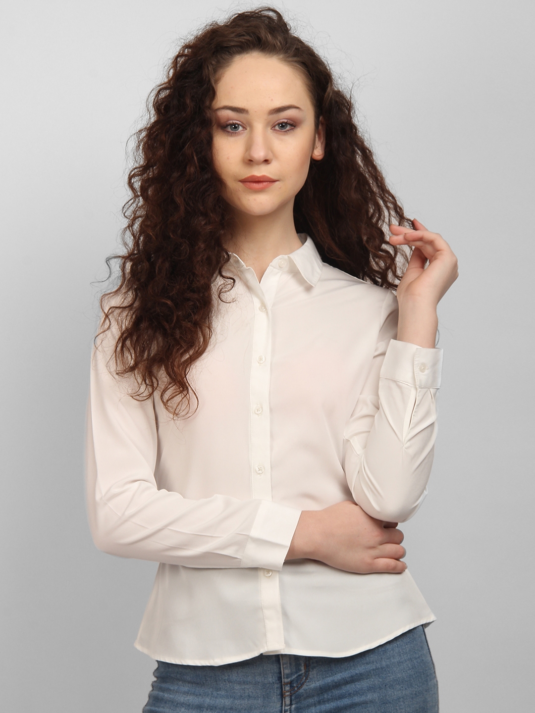 white casual shirts women