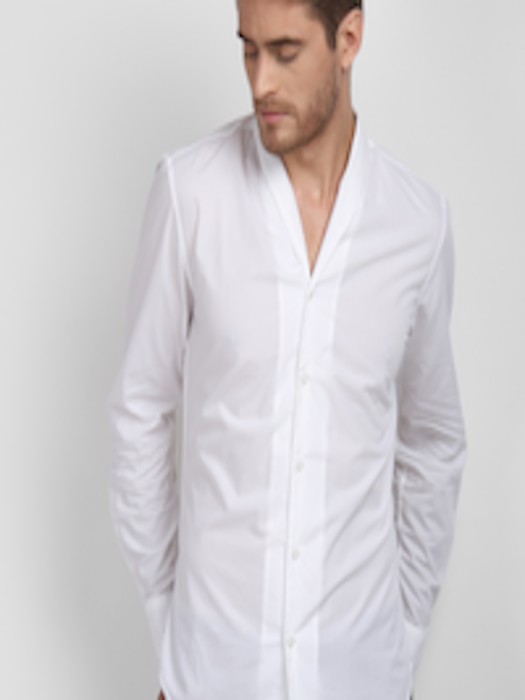 Buy LA LOFT Men White Regular Fit Solid Casual Shirt - Shirts for Men ...