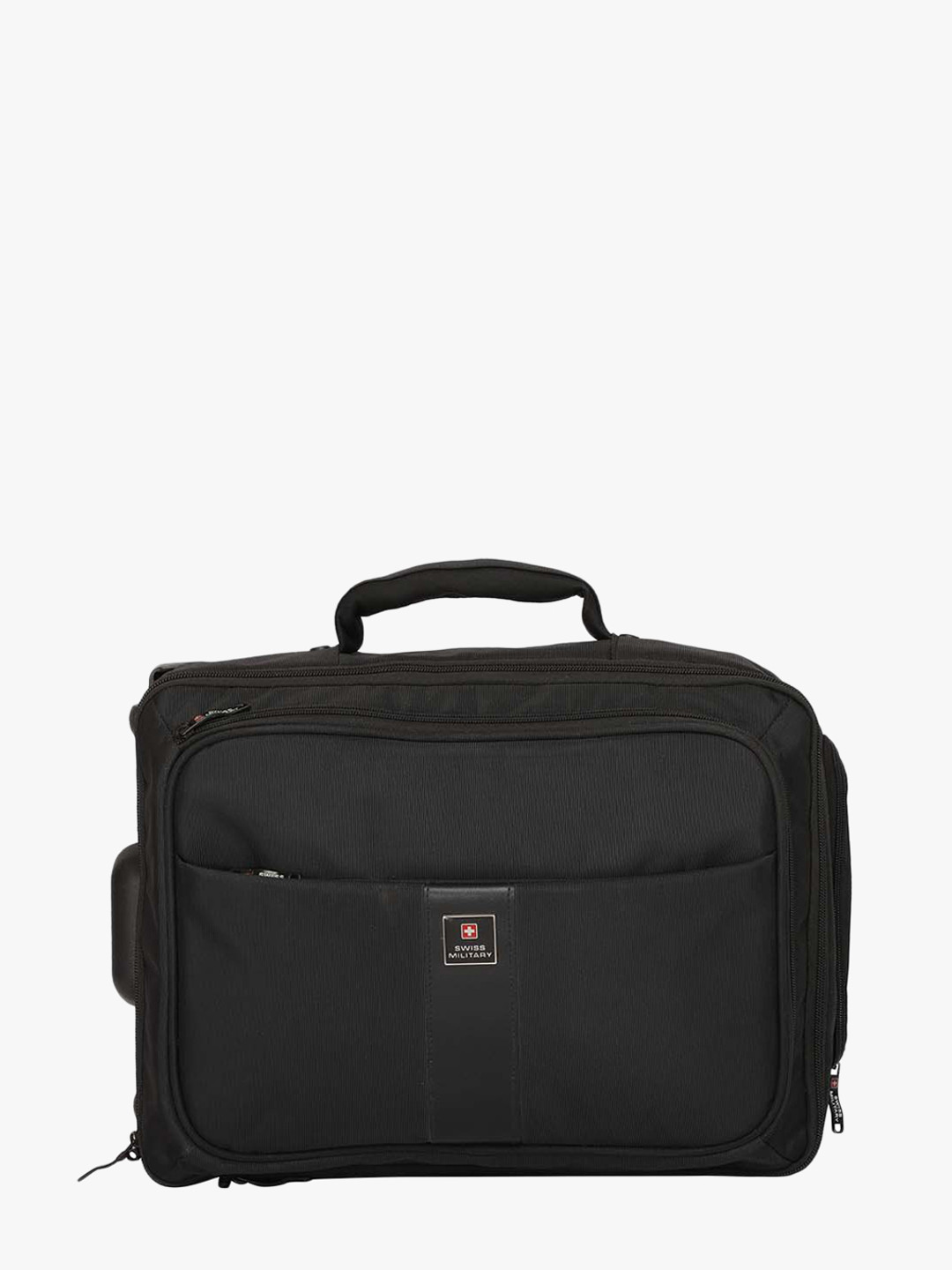 Buy SWISS MILITARY Solid Laptop Trolley Briefcase Trolley Bag for