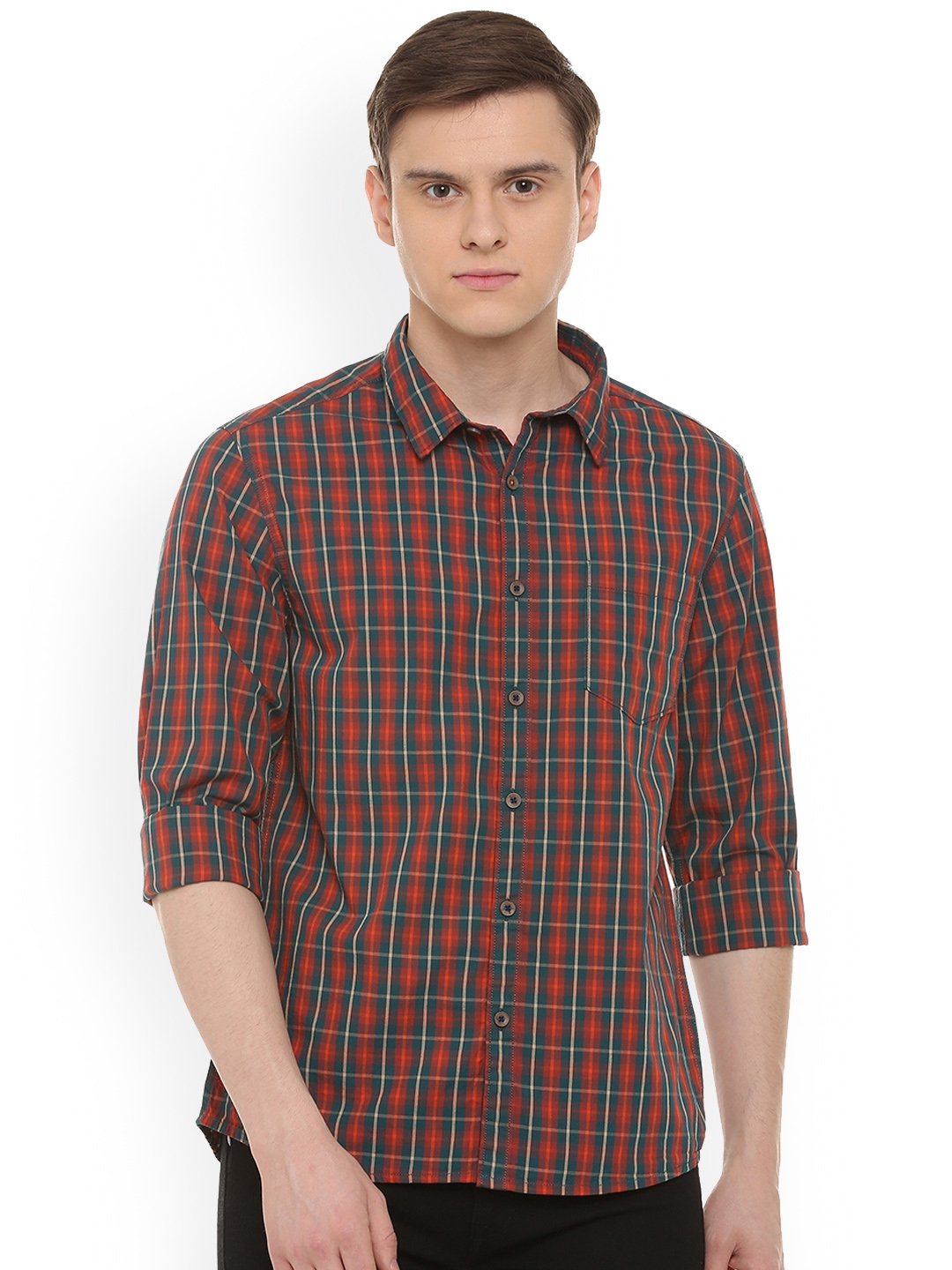 green checked shirt mens uk