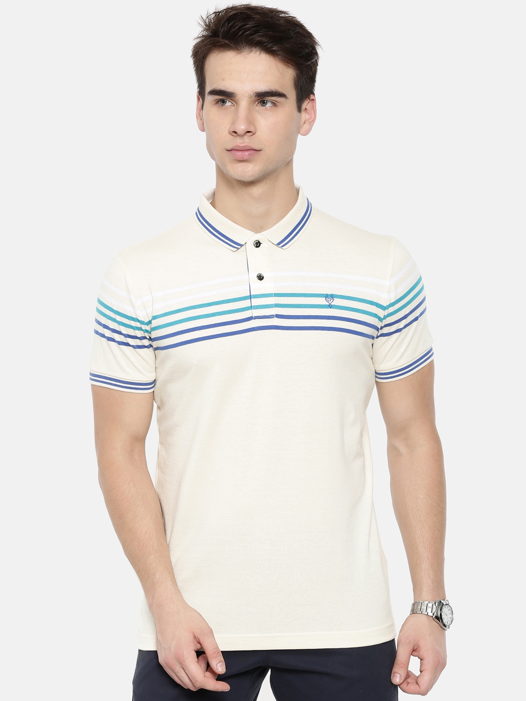 cream mens polo shirt