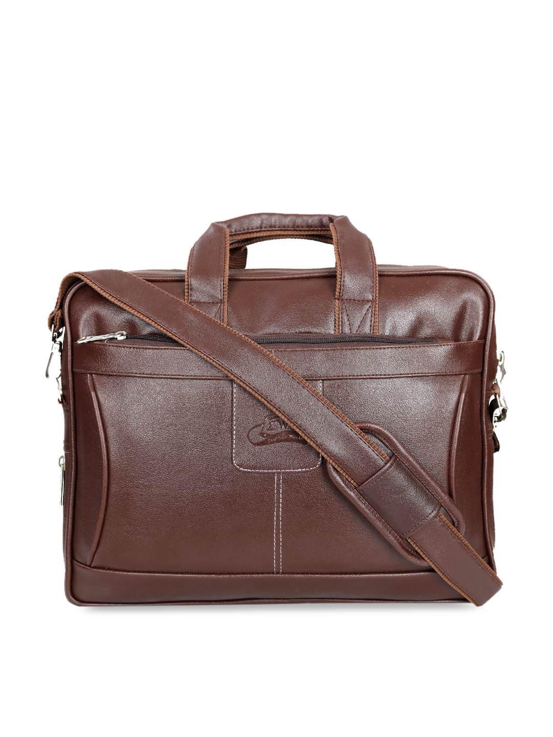 Buy Leather World Unisex Brown Solid Laptop Bag Laptop Bag for Unisex