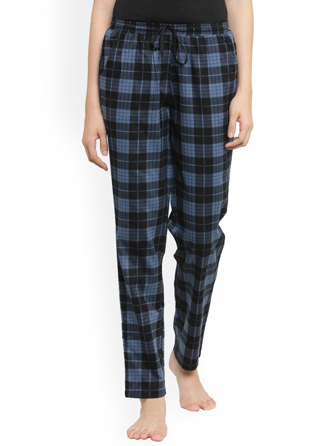 ladies checked lounge pants