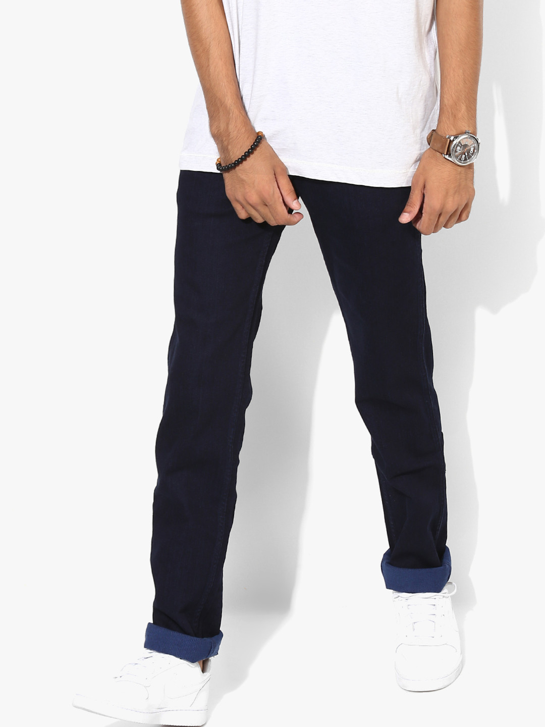 1626 Navy Blue Slim Fit Pants
