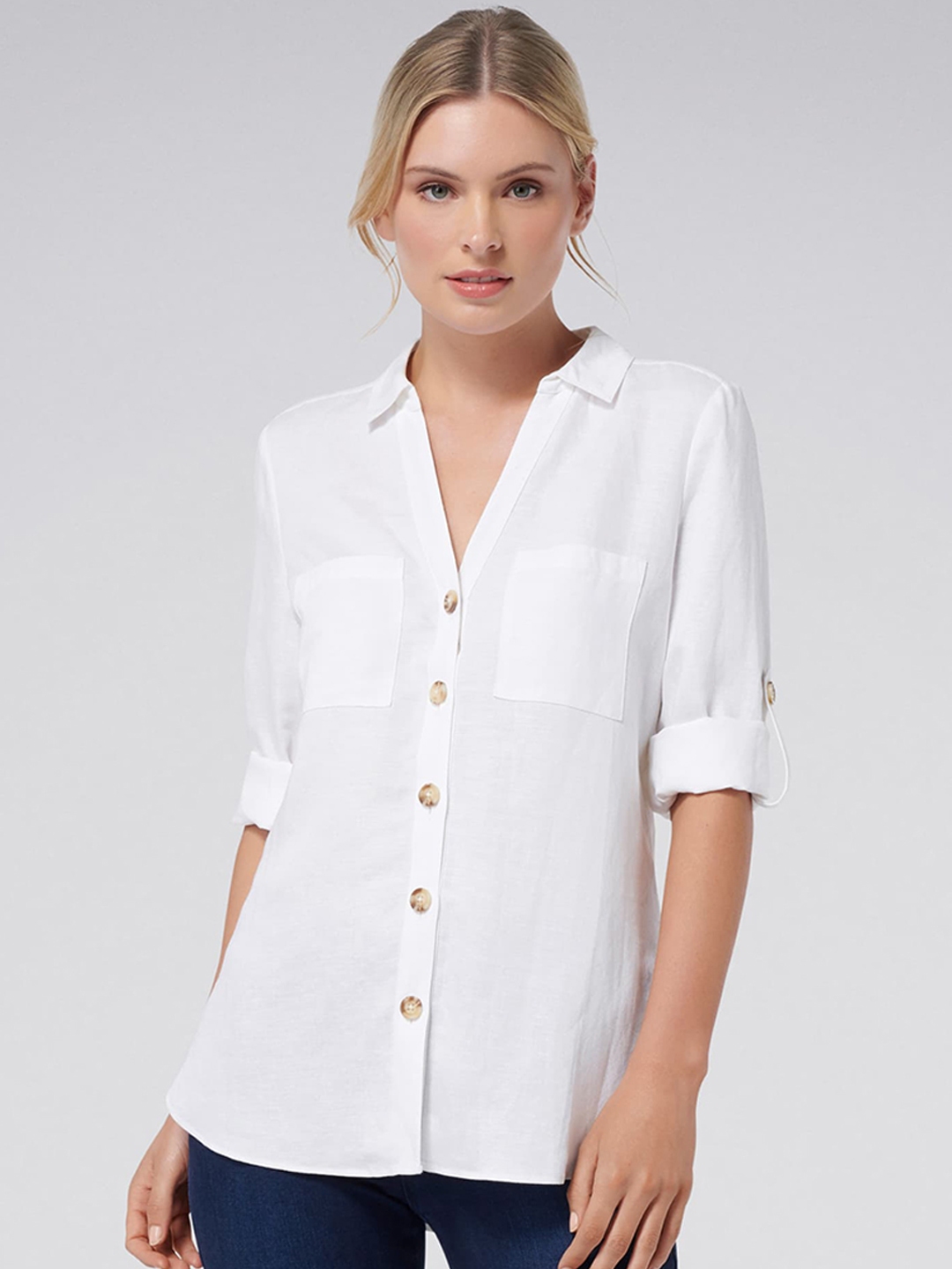 white formal shirt women's