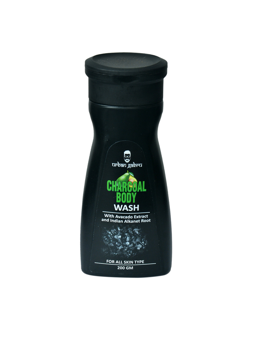 Buy URBANGABRU Unisex Charcoal Body Wash 200g Body Wash And Scrub for