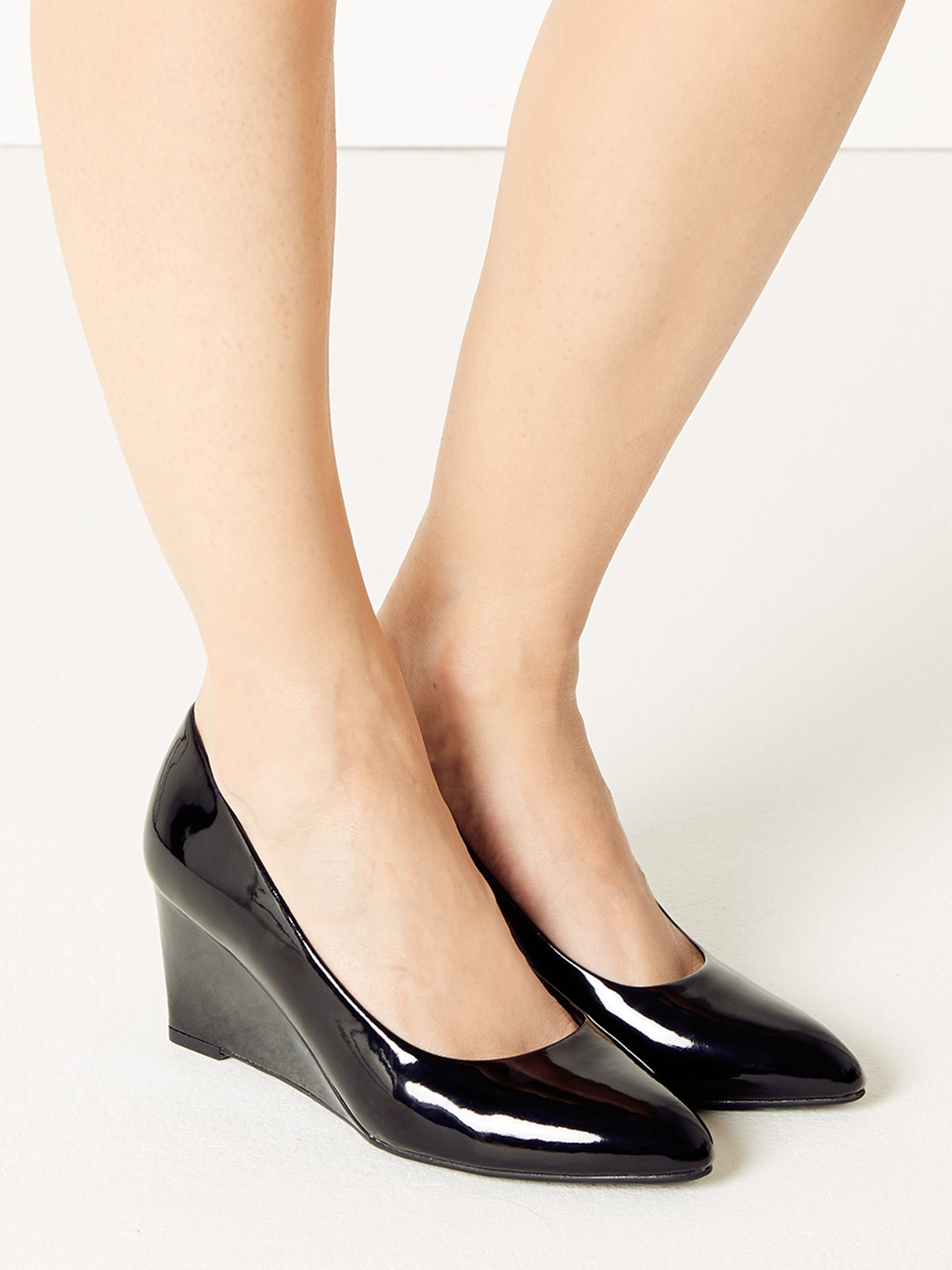 marks and spencer silver pumps