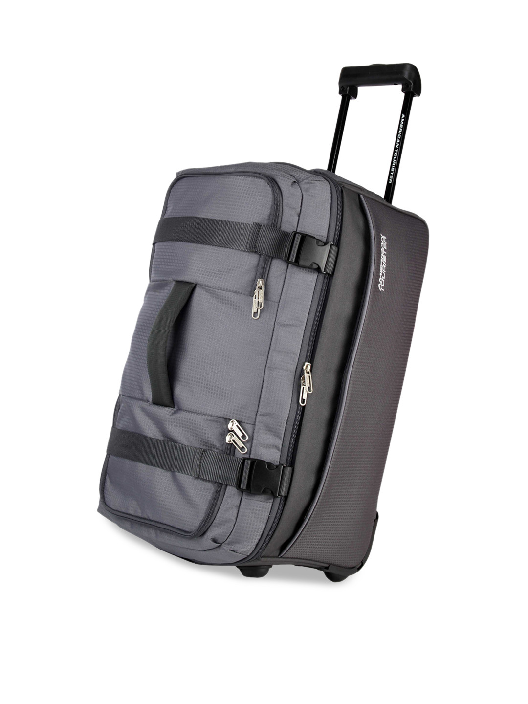 Buy AMERICAN TOURISTER Grey Solid Large Trolley Duffel Bag Duffel Bag