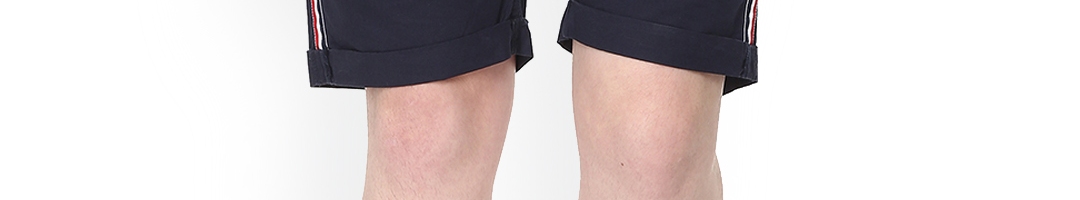 Buy People Men Blue Solid Slim Fit Regular Shorts - Shorts for Men ...