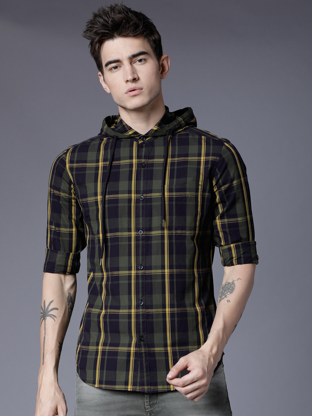 highlander men printed casual multicolor shirt