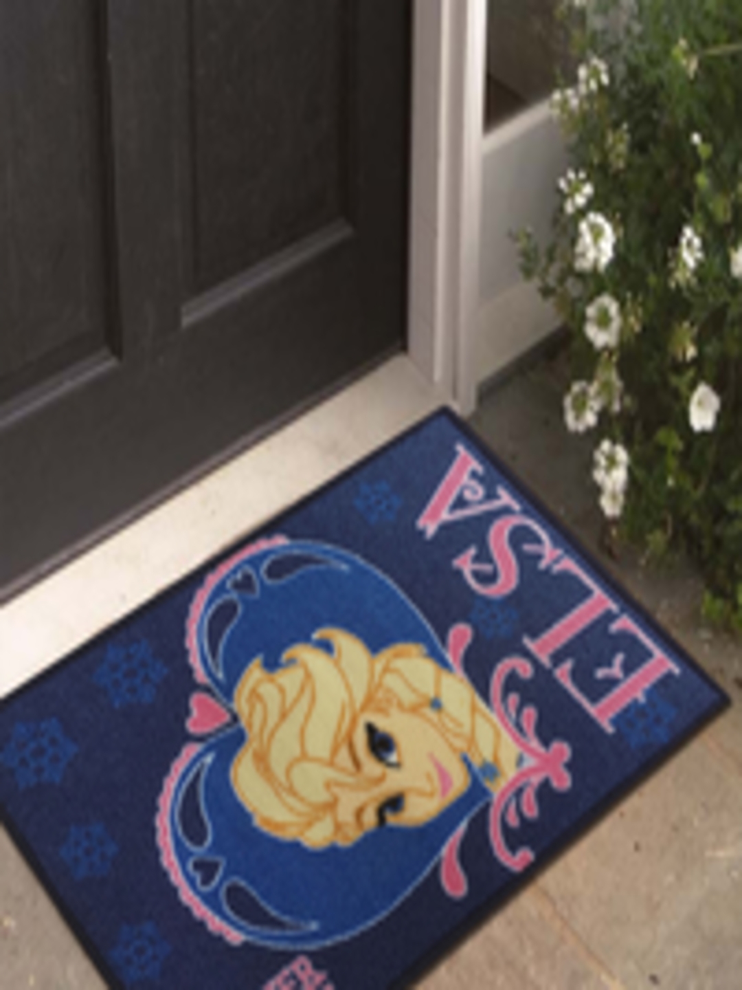 Buy Disney Blue & Yellow Frozen Print Anti Skid Doormat