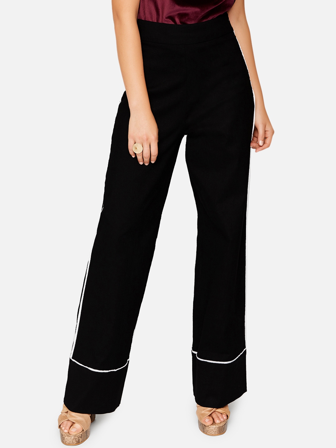 parallel trousers with top