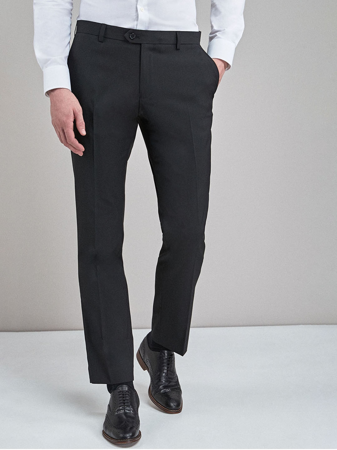 mens formal pants black