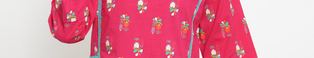 Buy Varanga Pink Printed Tunic - Tunics for Women 9194047 | Myntra