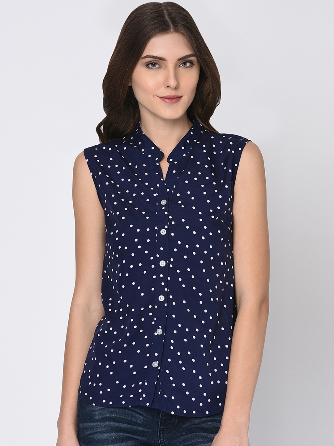 Buy Rigo Women Blue Printed Shirt Style Top - Tops for Women 9201251 ...