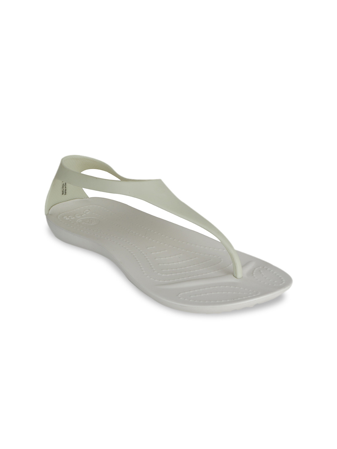 Buy Crocs Women White Solid Flip Flops Flip Flops for Women 9680291