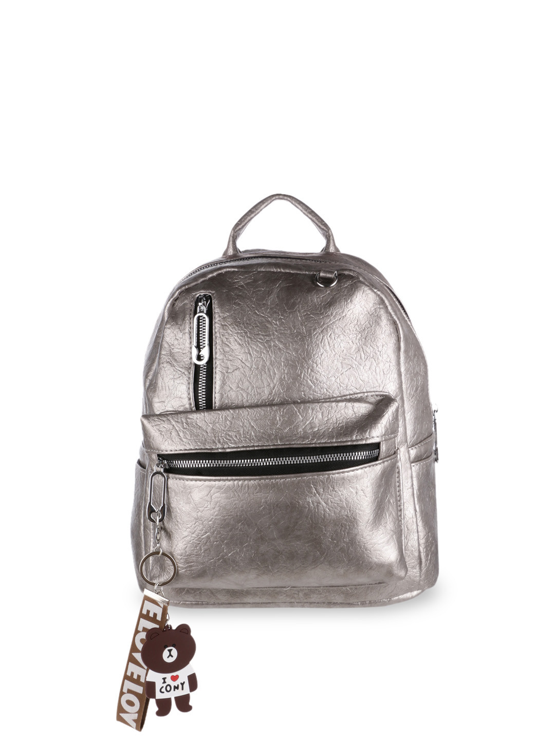 Buy Satchel Bags Women Silver Toned Solid Backpack Backpacks for Women 9697239 Myntra