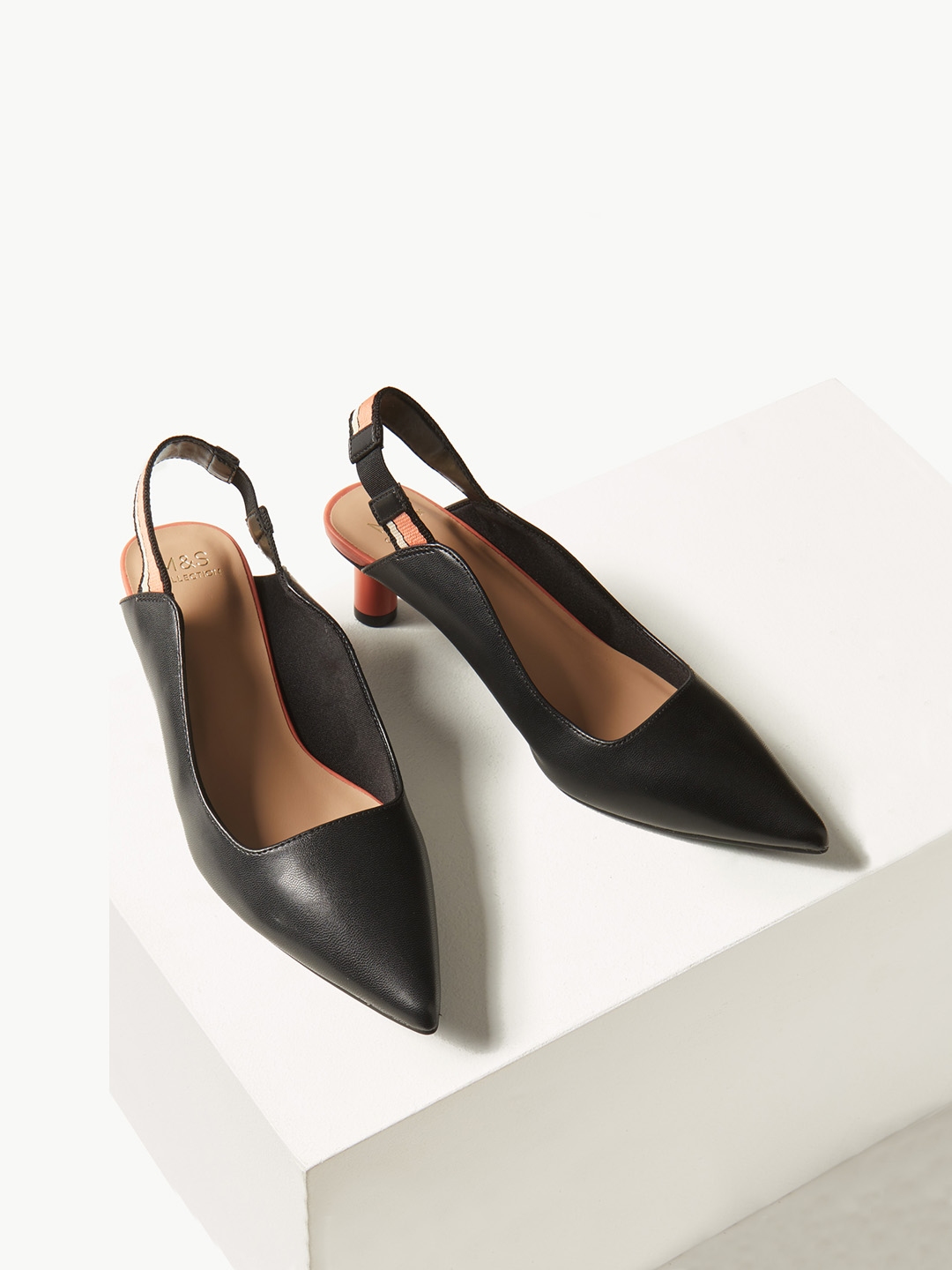marks and spencer silver pumps