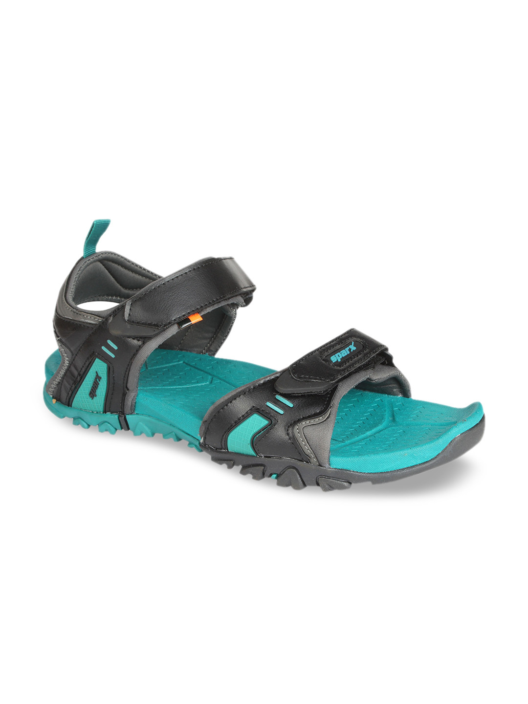 Buy Sparx Men Black & Turquoise Blue Comfort Sandals - Sandals for Men 9716705 | Myntra