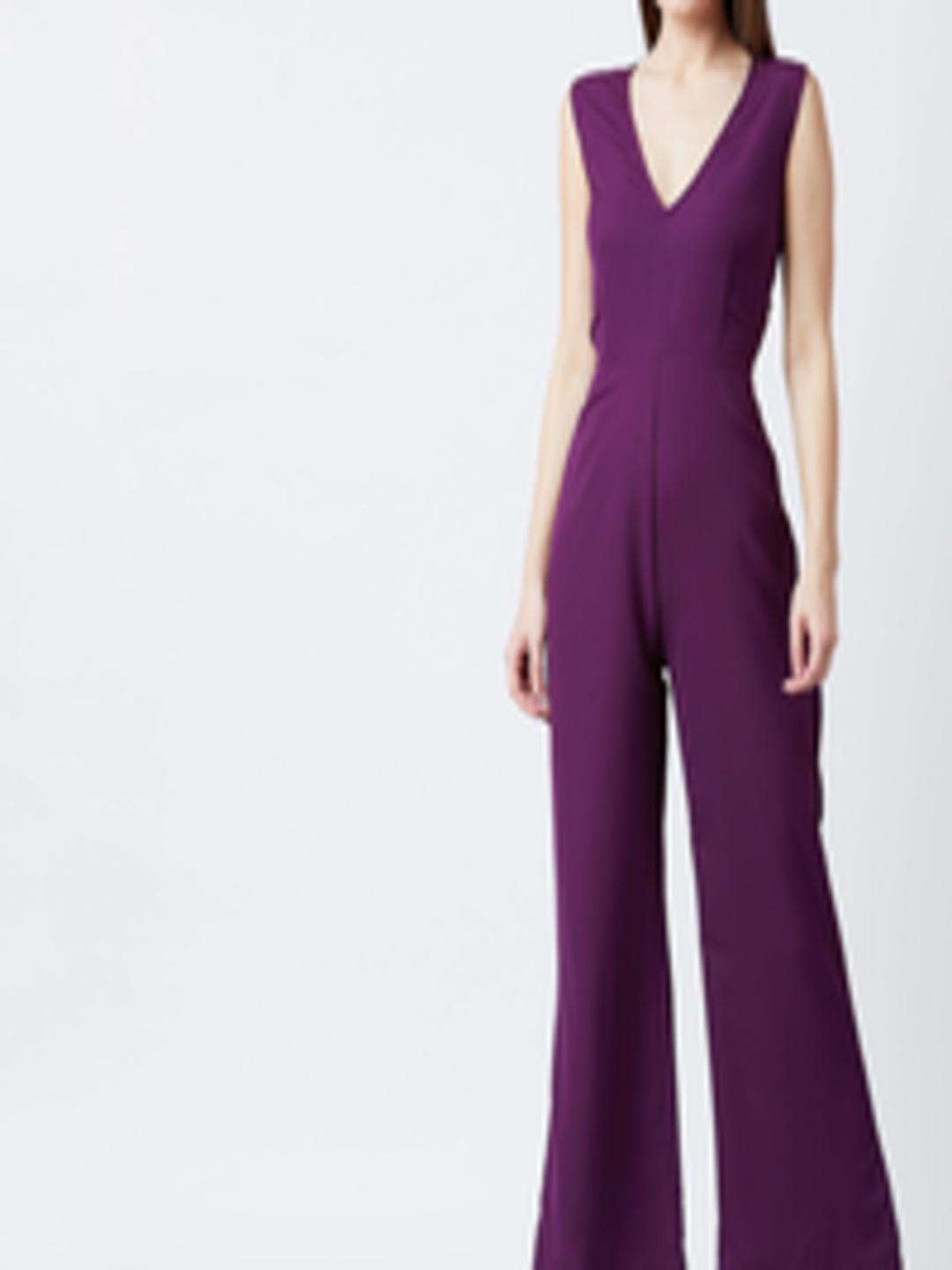 Buy U&F Women Purple Solid Basic Jumpsuit - Jumpsuit for Women 9742201 ...