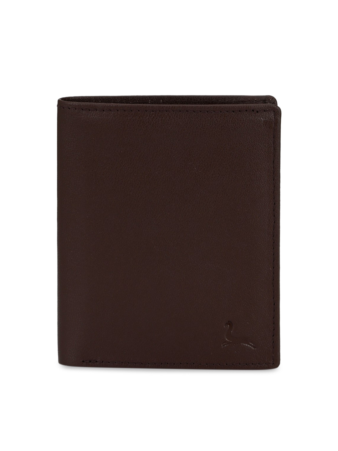 Buy Pacific Gold Men Brown Solid Two Fold Leather Wallet - Wallets for ...