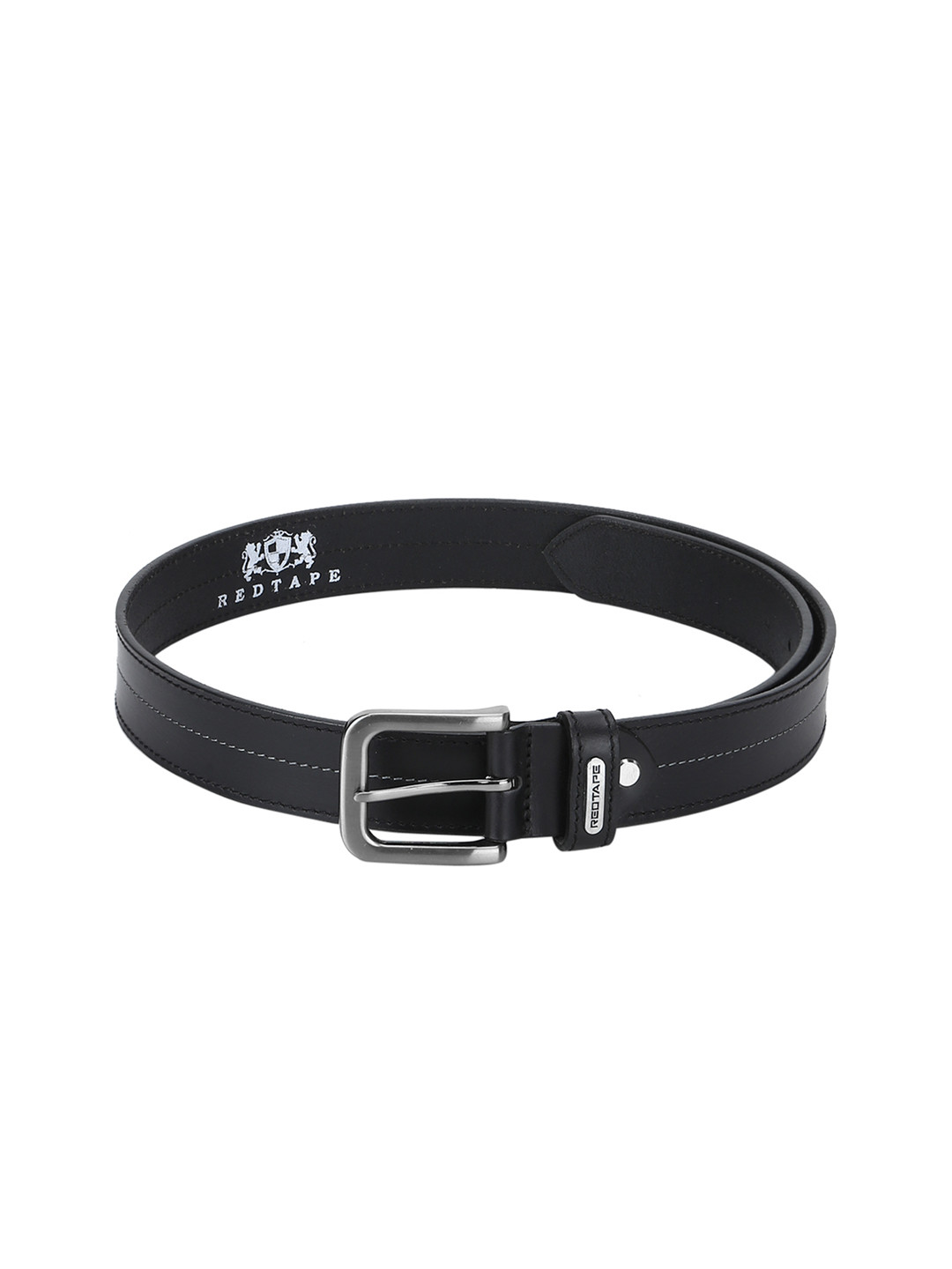 Buy Red Tape Men Black Solid Leather Belt Belts for Men 9801297 Myntra