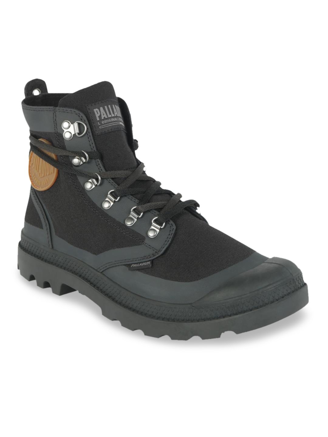 palladium black casual boots