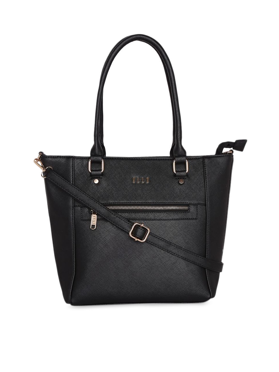 Buy ELLE Black Solid Shoulder Bag - Handbags for Women 9970611 | Myntra