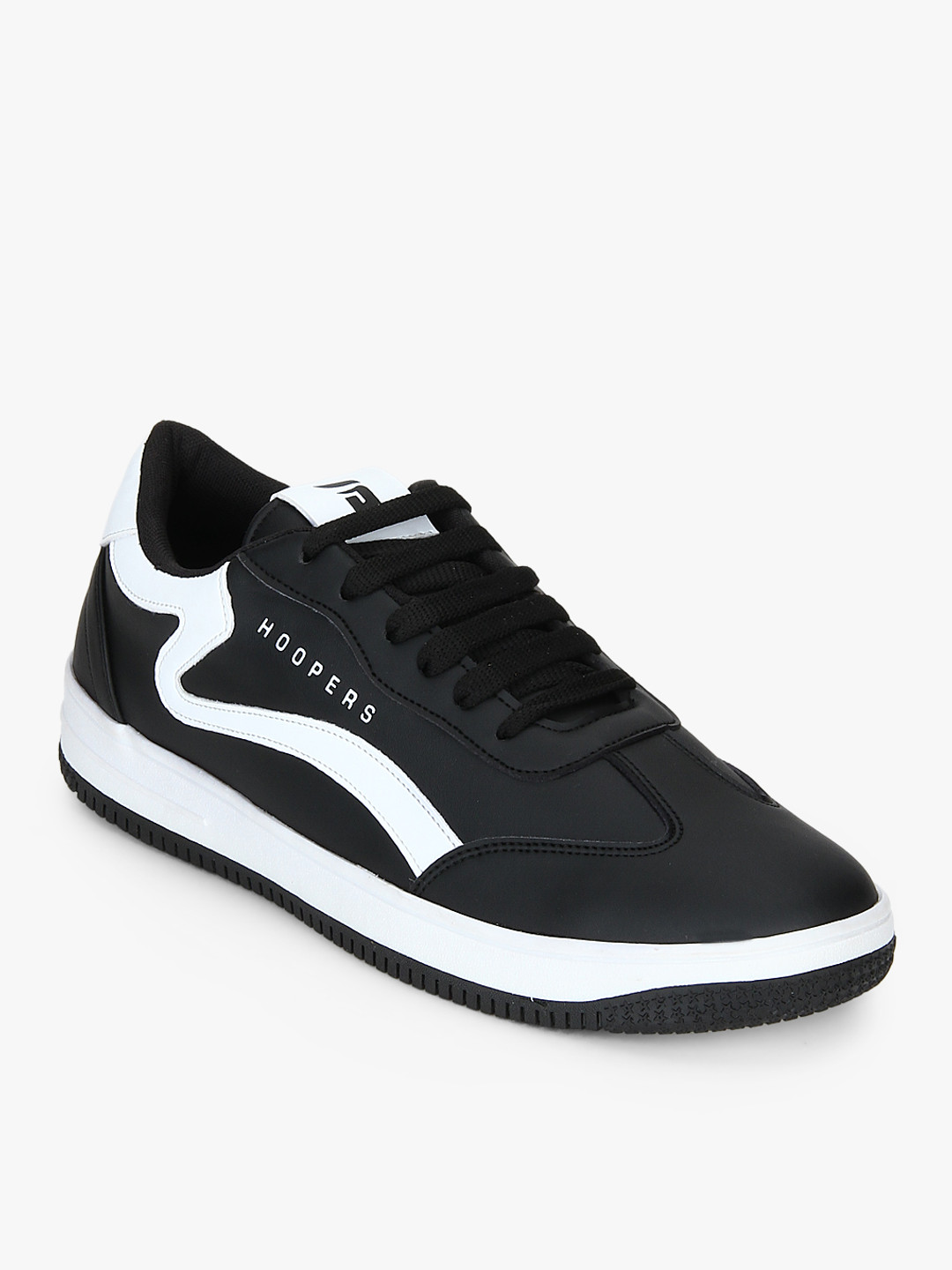 Buy Hoopers Men Black Solid Sneakers Casual Shoes for