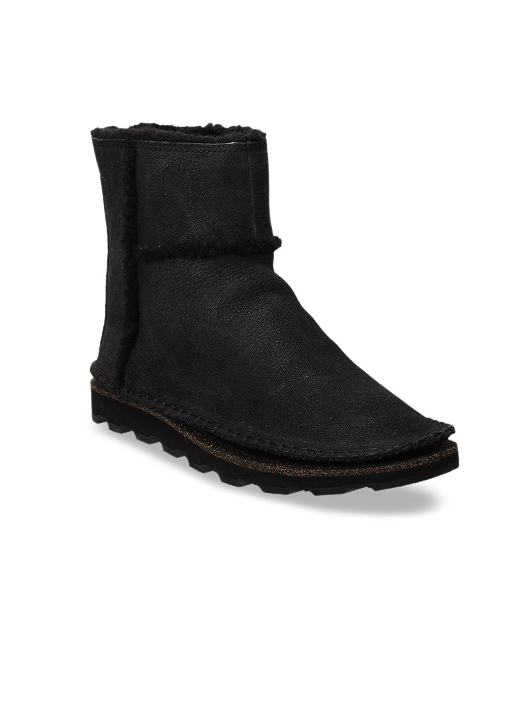 Buy Clarks Women Black Leather Flat Boots Boots for Women 9989465