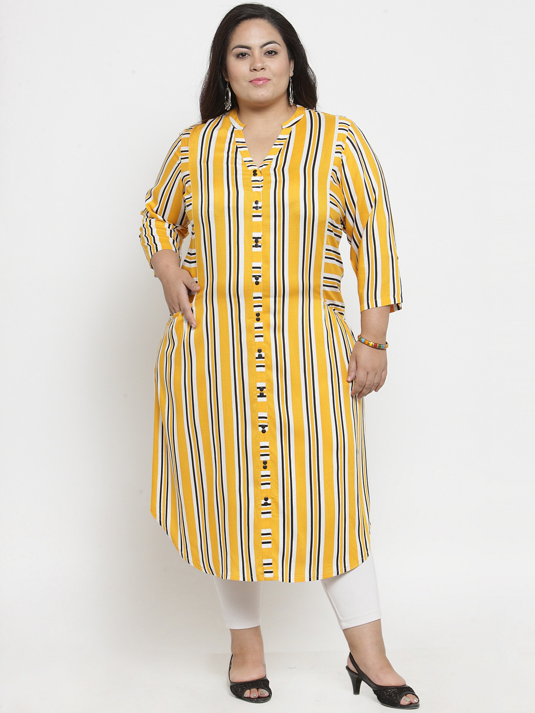 Buy PlusS Yellow Tunics for Women 10007029 Myntra