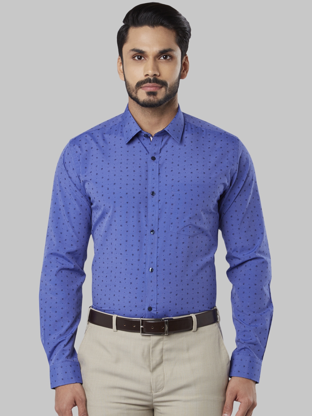 patterned formal shirt