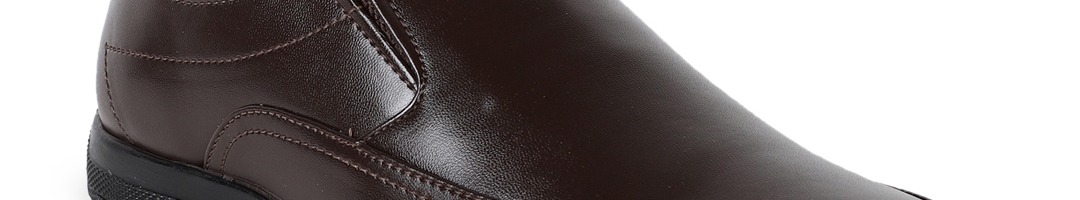 Buy Respiro Men Brown Leather Formal Slip Ons - Formal Shoes for Men ...
