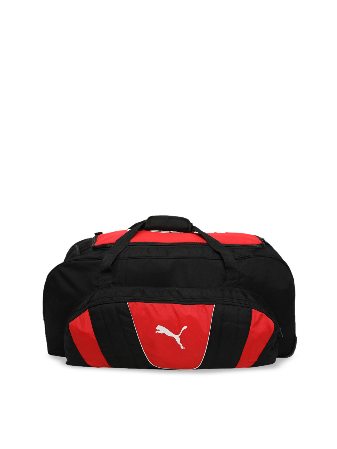 Buy Puma Black & Red Colourblocked Large Trolley Bag Trolley Bag for