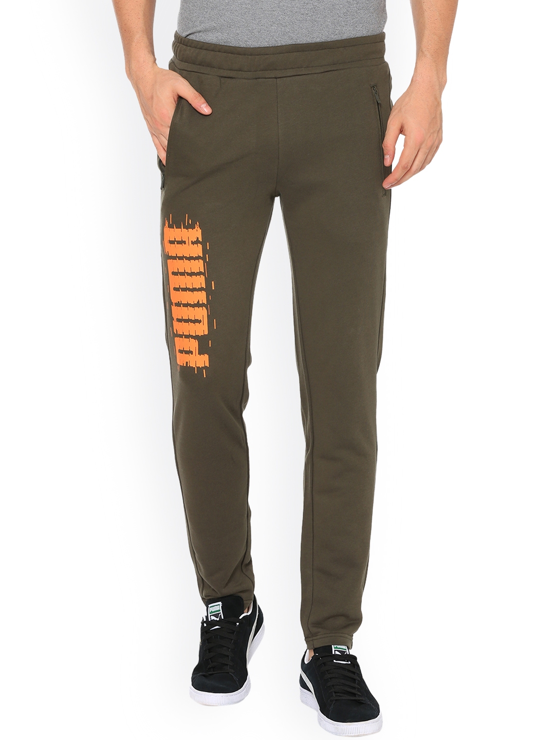 mens green track pants
