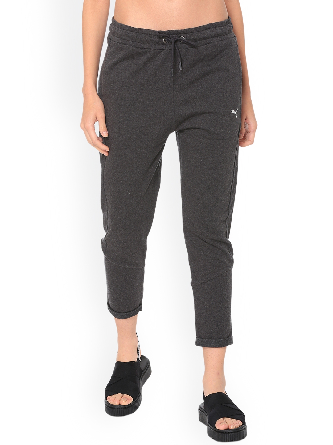 grey puma joggers womens