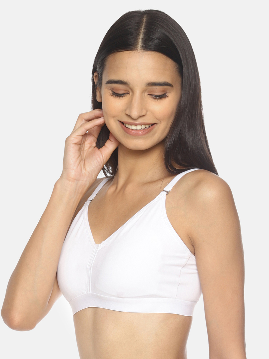 Buy BRAG White Solid Non Wired Non Padded Beginners Bra BLC16WH01 Bra