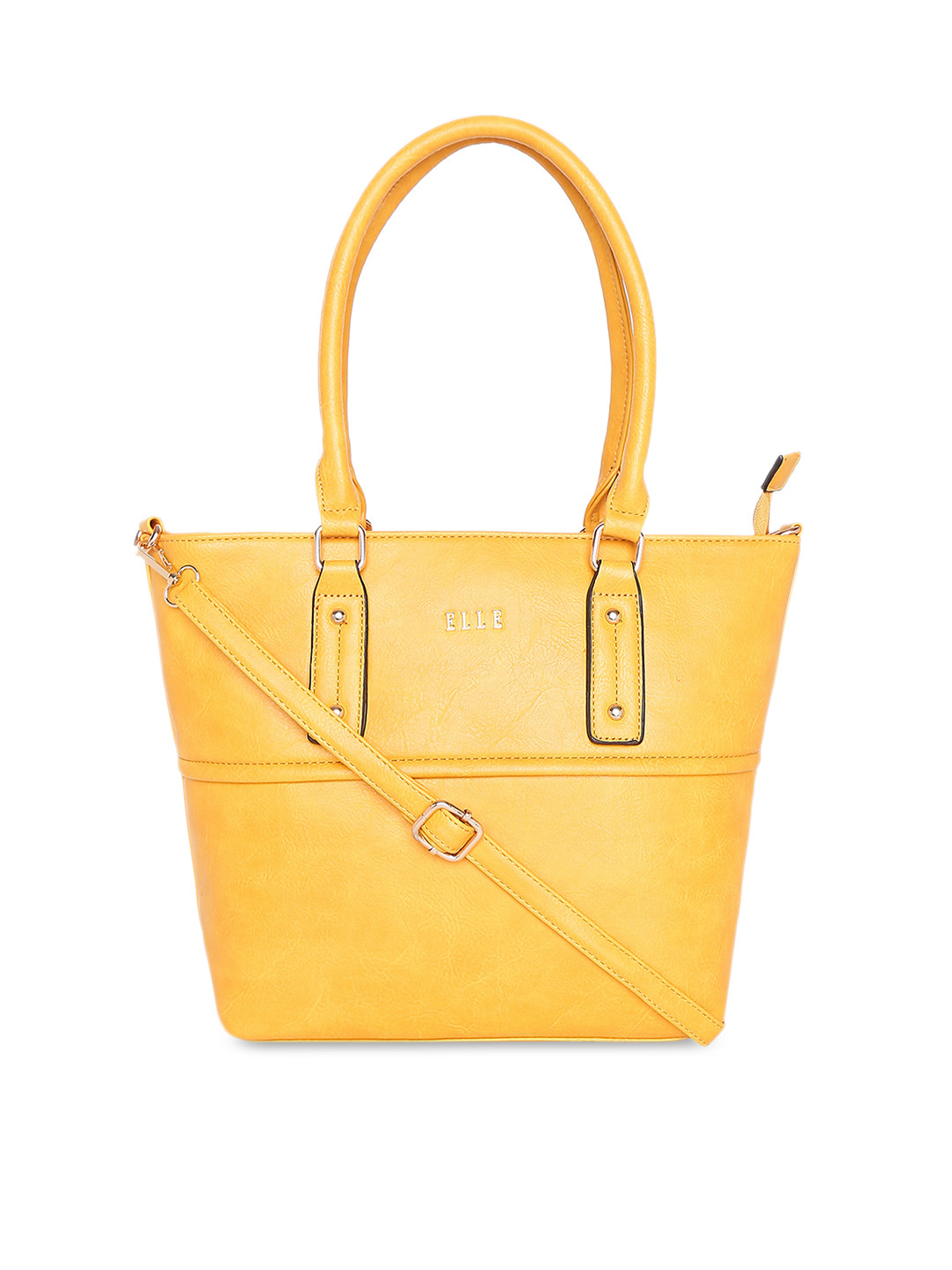 Buy ELLE Women Yellow Solid Shoulder Bag Handbags for Women 10092533
