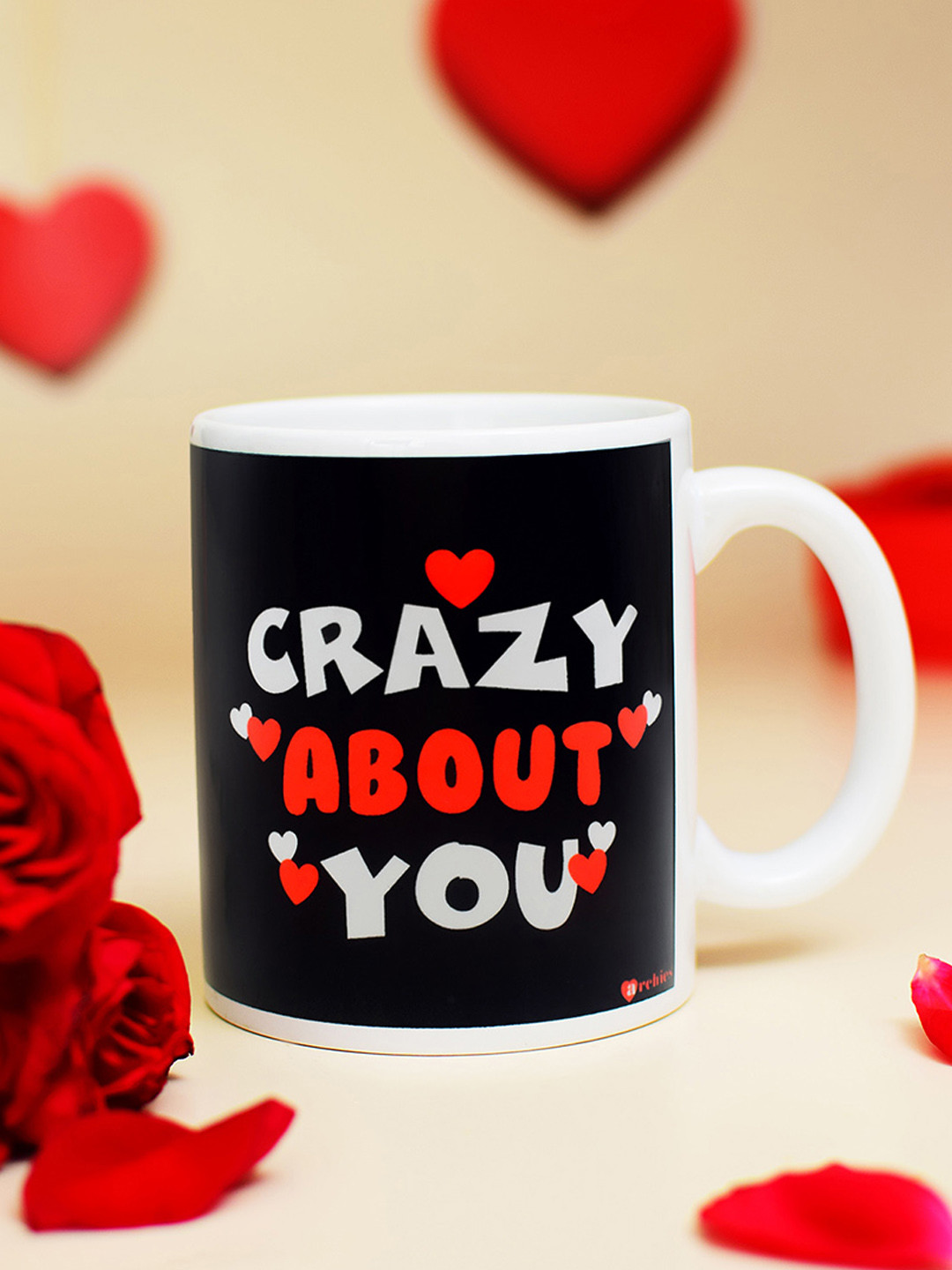 Buy Archies White & Black Ceramic Mug For Valentine ...