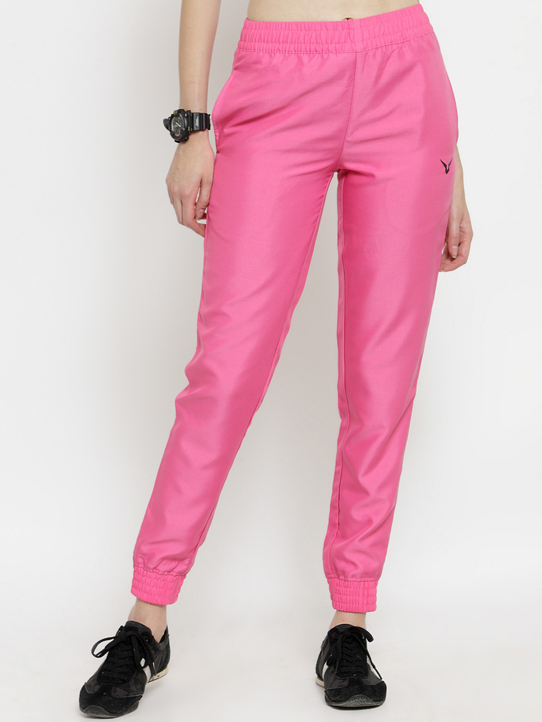 Buy Invincible Women Pink Solid Joggers Track Pants for Women 9910847