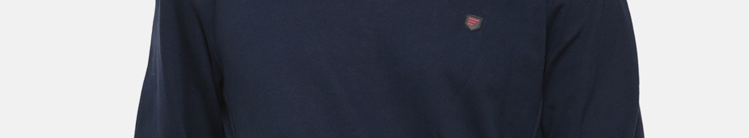 Buy T Base Men Navy Blue Solid Sweatshirt - Sweatshirts for Men 9930943 ...