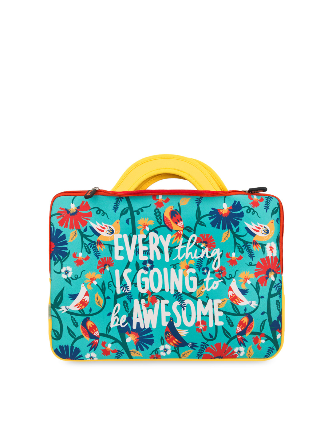 Buy Chumbak Unisex Blue & Red Printed Laptop Sleeve Tablet Sleeve for