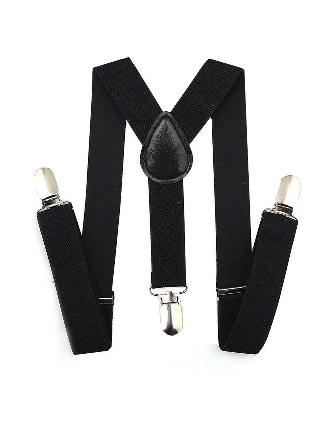 Buy KIDOfash Boys Black Solid Suspenders Suspenders for Boys 9936955
