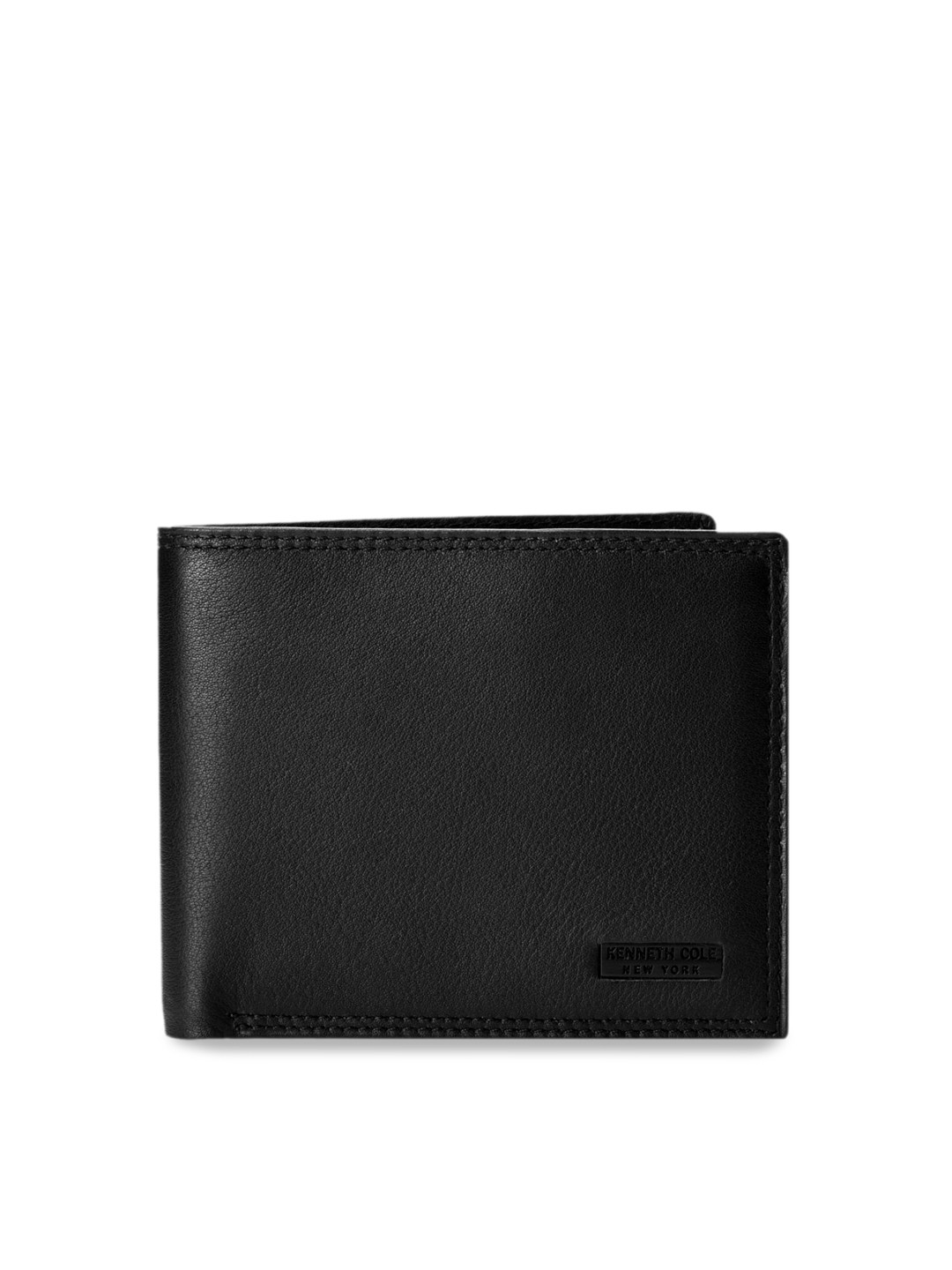 Buy Cole Men Black Solid Two Fold Wallet Wallets for Men