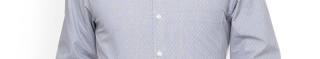 Buy Louis Philippe Men Grey Slim Fit Printed Formal Shirt - Shirts for Men 9970759 | Myntra