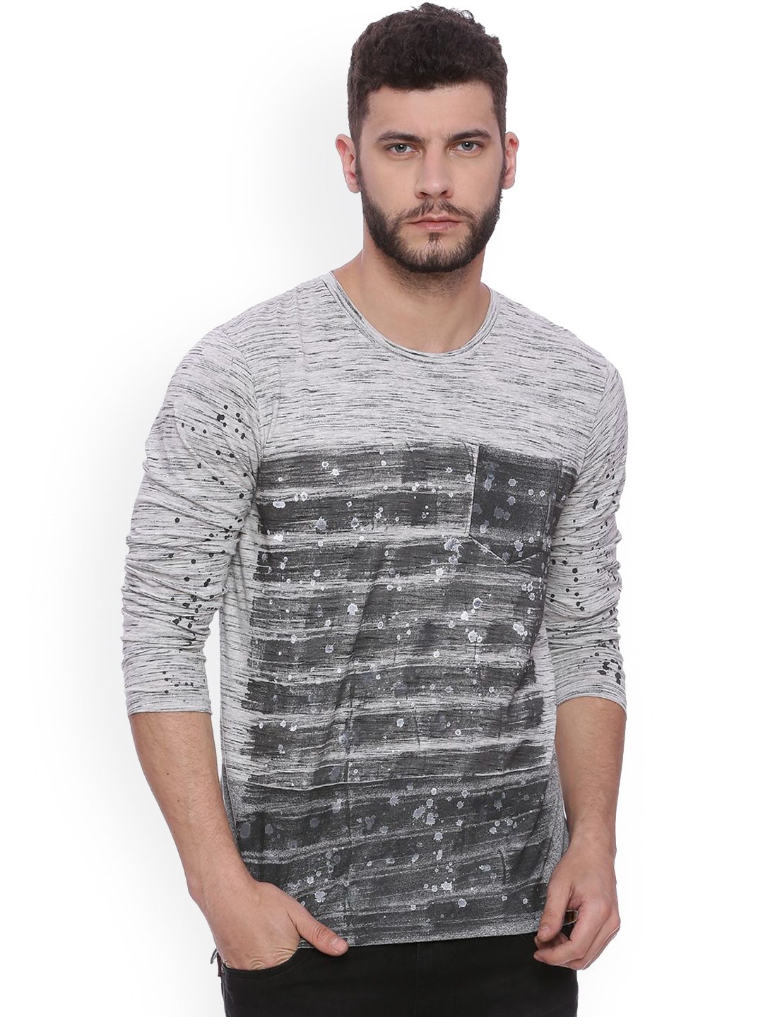myntra mens collar t shirt
